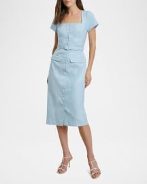 The Mademoiselle Belted Midi Dress at Neiman Marcus